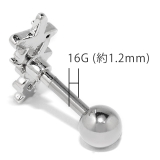 軟骨ピアス コルセットジュエル レースアップ編み上げストレートバーベルボディピア… | ボディピアス専門店凛RIN | 詳細画像13 