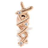 ピンクゴールド | 軟骨ピアス コルセットジュエル レースアップ編み上げストレートバーベルボディピア… | ボディピアス専門店凛RIN