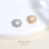 キャッチ 花フラワー上品ジュエルキュービックジルコニア ボディピアス | ボディピアス専門店凛RIN | 詳細画像2