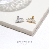 軟骨ピアスボディピアス ジュエルクラウン王冠ハート | ボディピアス専門店凛RIN | 詳細画像2