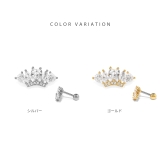 軟骨ピアスボディピアス ジュエルクラウン王冠ハート | ボディピアス専門店凛RIN | 詳細画像7