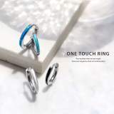 軟骨ピアスおしゃれ ターコイズブルーホワイトシンプル 夏金属アレルギー対応ワンタ… | ボディピアス専門店凛RIN | 詳細画像14