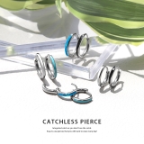 軟骨ピアスおしゃれ ターコイズブルーホワイトシンプル 夏金属アレルギー対応ワンタ… | ボディピアス専門店凛RIN | 詳細画像5