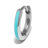 ターコイズ | 軟骨ピアスおしゃれ ターコイズブルーホワイトシンプル 夏金属アレルギー対応ワンタ… | ボディピアス専門店凛RIN