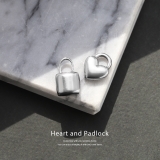 チャーム ハート南京錠シルバーパドロックスタイリッシュ アレンジパーツカスタマイ… | ボディピアス専門店凛RIN | 詳細画像2