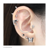 チャーム ハートリボンクリアストーンキュービックジルコニア ボディピアス | ボディピアス専門店凛RIN | 詳細画像5