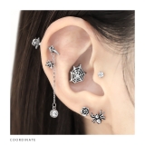 チャーム ハートリボンクリアストーンキュービックジルコニア ボディピアス | ボディピアス専門店凛RIN | 詳細画像6