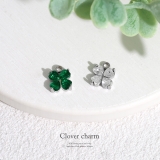 チャーム 四つ葉のクローバージルコニア揺れるかわいい ボディピアス | ボディピアス専門店凛RIN | 詳細画像2 