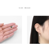 チャーム 四つ葉のクローバージルコニア揺れるかわいい ボディピアス | ボディピアス専門店凛RIN | 詳細画像6 