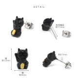 ピアス まねきねこネコ 和風日本ジャパン | ボディピアス専門店凛RIN | 詳細画像8 