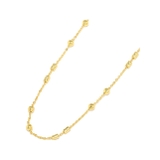 ゴールド | ネックレス シンプルボール キレイ小豆チェーン | ボディピアス専門店凛RIN