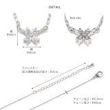 ネックレス 4ストーンキュービックジルコニア 華奢18コーティング | ボディピアス専門店凛RIN | 詳細画像12 