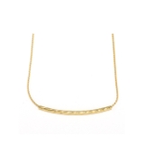 Dタイプ・ゴールド | ネックレス シンプルキレイ チェーンストロービーズ | ボディピアス専門店凛RIN