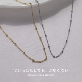 ネックレスチェーン ボールシンプルキレイdot IPコーティングサージカルステン… | ボディピアス専門店凛RIN | 詳細画像3 