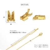 ネックレス アルファベットイニシャル 18金コーティング | ボディピアス専門店凛RIN | 詳細画像12 