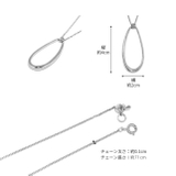 ネックレスロング オーバル雫型ティアドロップ シンプル16金 | ボディピアス専門店凛RIN | 詳細画像12