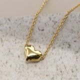 ネックレスペンダント ハートheartかわいい 16kコーティングあずきチェーン | ボディピアス専門店凛RIN | 詳細画像3