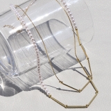 ネックレスパール4mm ロングネックレスキレイシンプル ロングビーズ竹ビーズ | ボディピアス専門店凛RIN | 詳細画像4 