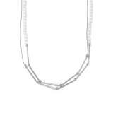 シルバー | ネックレスパール4mm ロングネックレスキレイシンプル ロングビーズ竹ビーズ | ボディピアス専門店凛RIN