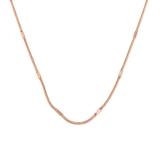 ピンクゴールド | つけっぱなしネックレス サージカルステンレス製 | ボディピアス専門店凛RIN