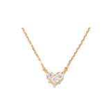 クリア | チェーンネックレス ジュエルハート キュート上品キレイおしゃれ | ボディピアス専門店凛RIN