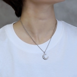 ネックレスペンダント 月ムーンかわいいキレイ上品 おしゃれサージカルステンレス | ボディピアス専門店凛RIN | 詳細画像7