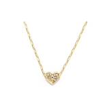 ゴールド | ネックレス ハートペンダント キュートかわいいストーン18K | ボディピアス専門店凛RIN
