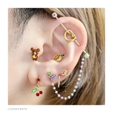 キャッチ くまクマベアかわいいポップ夢かわ ボディピアス | ボディピアス専門店凛RIN | 詳細画像6 