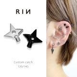 キャッチ 手裏剣忍者くノ一キャッチクール個性的 ボディピアス | ボディピアス専門店凛RIN | 詳細画像1 