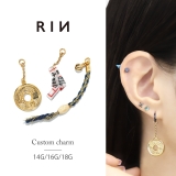 チャーム おみくじ硬貨五円玉鈴鈴紐開運和風鬼滅 ボディピアス | ボディピアス専門店凛RIN | 詳細画像1