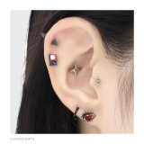 キャッチ 目玉太陽刀烏和和もの日本 ボディピアス | ボディピアス専門店凛RIN | 詳細画像7