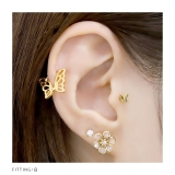 軟骨ピアスキャッチ 和風花びら桜植物花フラワー ジュエル | ボディピアス専門店凛RIN | 詳細画像6 