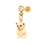 軟骨ピアスクマくま テディベアミルクチョコレートチョコベア キュート | ボディピアス専門店凛RIN | 詳細画像9