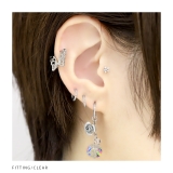 軟骨ピアス アンテナヘリックス 月ムーン三日月ジュエル | ボディピアス専門店凛RIN | 詳細画像6 