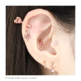 ボディピアス 月三日月星 スタームーン宇宙かわいい | ボディピアス専門店凛RIN | 詳細画像6