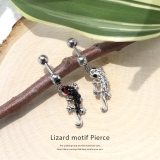 ボディピアス トカゲ軟骨ピアス とかげ蜥蜴動物アニマルは虫類 | ボディピアス専門店凛RIN | 詳細画像2 
