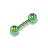 グリーン | ボディピアス ストレートバーベル カラーバーベル | ボディピアス専門店凛RIN