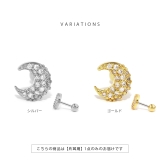 軟骨ピアス 三日月ジュエルムーンシルバーゴールドキュービックジルコニア ボディピ… | ボディピアス専門店凛RIN | 詳細画像7