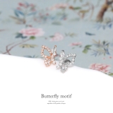 軟骨ピアス 蝶々バタフライジュエルCZイヤーフィット ボディピアス | ボディピアス専門店凛RIN | 詳細画像2 