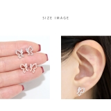 軟骨ピアス 蝶々バタフライジュエルCZイヤーフィット ボディピアス | ボディピアス専門店凛RIN | 詳細画像6 
