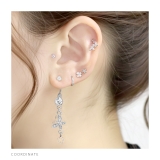 へそピアス かわいいバタフライ花ちょうちょ揺れるキラキラ ボディピアス | ボディピアス専門店凛RIN | 詳細画像4 