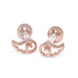 ピンクゴールド(ペア) | 軟骨ピアス 天使翼羽ウイング ボディピアス | ボディピアス専門店凛RIN