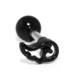ブラック(右耳) | ボディピアス 天使翼羽 ピアス | ボディピアス専門店凛RIN