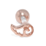 ピンクゴールド(右耳) | ボディピアス 天使翼羽 ピアス | ボディピアス専門店凛RIN