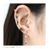 軟骨ピアス 手裏剣忍者和風 シンプル三方手裏剣卍手裏剣 | ボディピアス専門店凛RIN | 詳細画像11