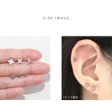 軟骨ピアス 手裏剣忍者和風 シンプル三方手裏剣卍手裏剣 | ボディピアス専門店凛RIN | 詳細画像13