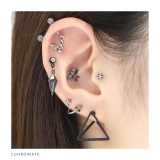 漢字モチーフボディピアス 愛桜忍侍凛鬼無武道鮨 ストレートバーベル | ボディピアス専門店凛RIN | 詳細画像11 