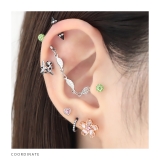 漢字モチーフボディピアス 愛桜忍侍凛鬼無武道鮨 ストレートバーベル | ボディピアス専門店凛RIN | 詳細画像12 