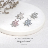軟骨ピアス 雪の結晶スノークリスタル凛オリジナル冬クリスマス ボディピアス | ボディピアス専門店凛RIN | 詳細画像3 