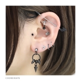 軟骨ピアス 天使悪魔エンジェルデビル羽翼ハートキャッチコーン ボディピアス | ボディピアス専門店凛RIN | 詳細画像10 